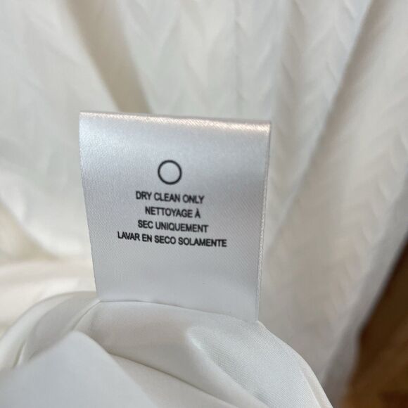 Sachin & Babi White Wrap Maxi Dress Sz 12 Elegant Long Sleeve V Neck Wedding NWT - Picture 11 of 16